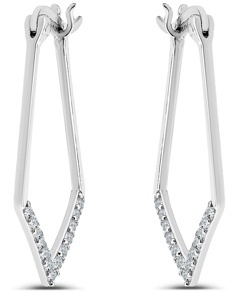 Giani Bernini Cubic Zirconia Hoop Earrings (1/2 ct. t.w.) 18K Gold Over Sterling Silver, Macy's Exclusive