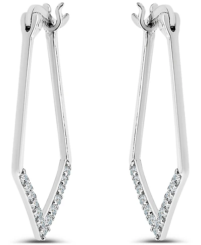 Giani Bernini Cubic Zirconia Hoop Earrings (1/2 ct. t.w.) 18K Gold Over Sterling Silver, Macy's Exclusive