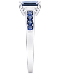 Macy's Gemstone and Diamond Ring (1/20 ct. t.w.) 14K Gold White