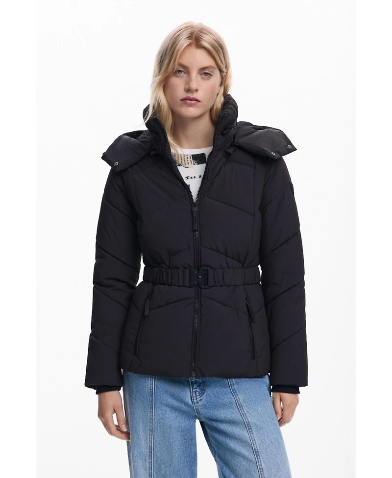 Desigual Women's Belted padded jacket