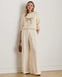 Lauren Ralph Plus Intarsia-Knit Golden Retriever Crewneck Sweater