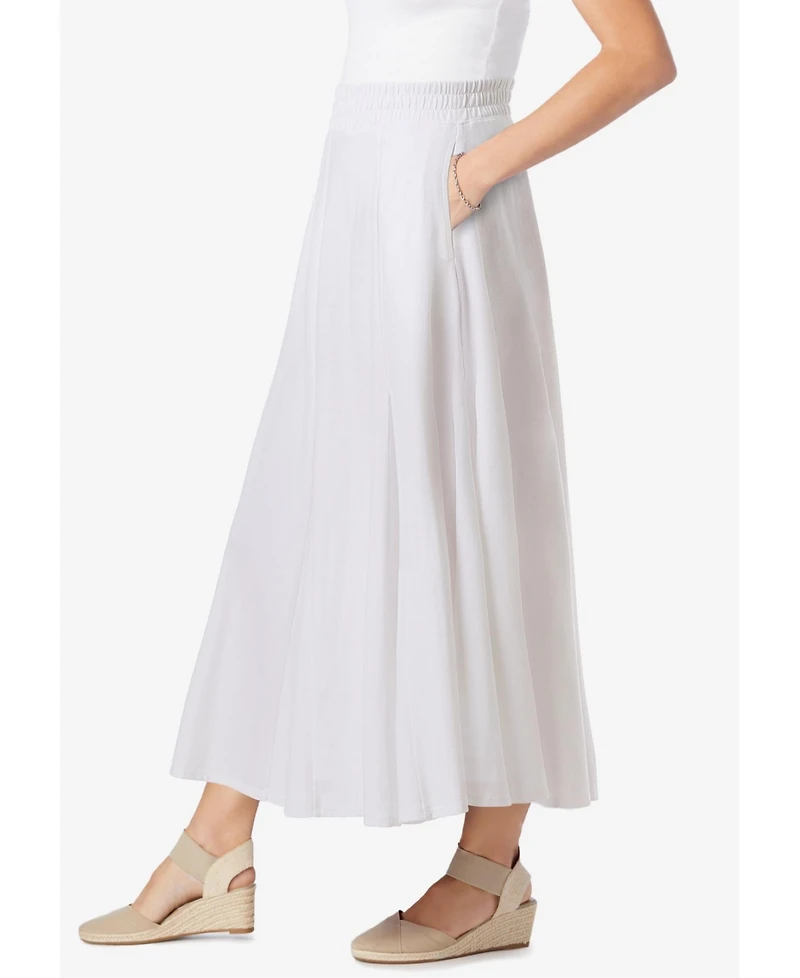 Woman Within Women's Wide Elastic Waist Skirt