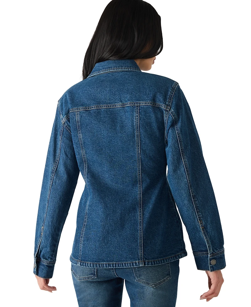 Steve Madden Women's Denim Long Sleeve Jacket