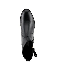 Azura Spring Step Nazca Leather Ankle Bootie with Gold Snap Button and Functional Zipper
