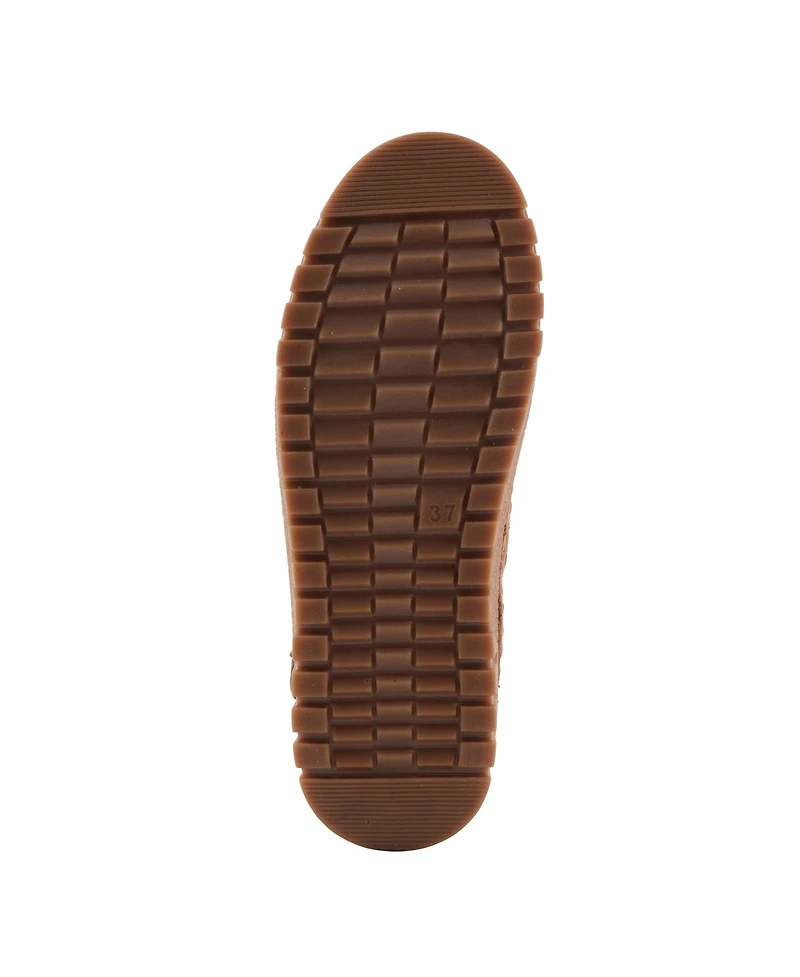 Azura Spring Step Vandis Ruched Leather Ankle Bootie with Side Lace Detail and Arch Support Insole