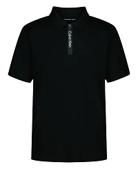 Calvin Klein Boys 8-20 Front Quarter Zip Polo T-Shirt
