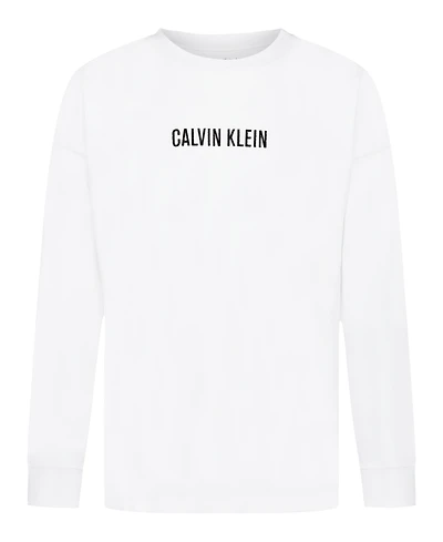 Calvin Klein Boys 8-20 Impact Font Long Sleeve T-Shirt