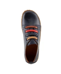 Spring Step Emmalina Leather Slip-On Shoe with Removable Insole and No-Tie Elastic Laces