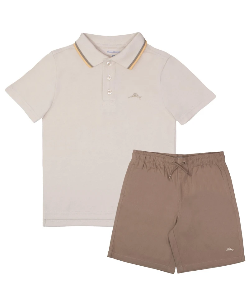 Tommy Bahama Boys Polo Short Set Outfit