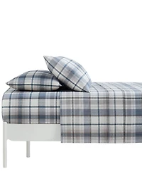 Southshore Fine Linens Highland Plaid Extra Deep Pocket 300- Thread Count 4-Pc. Sheet Set
