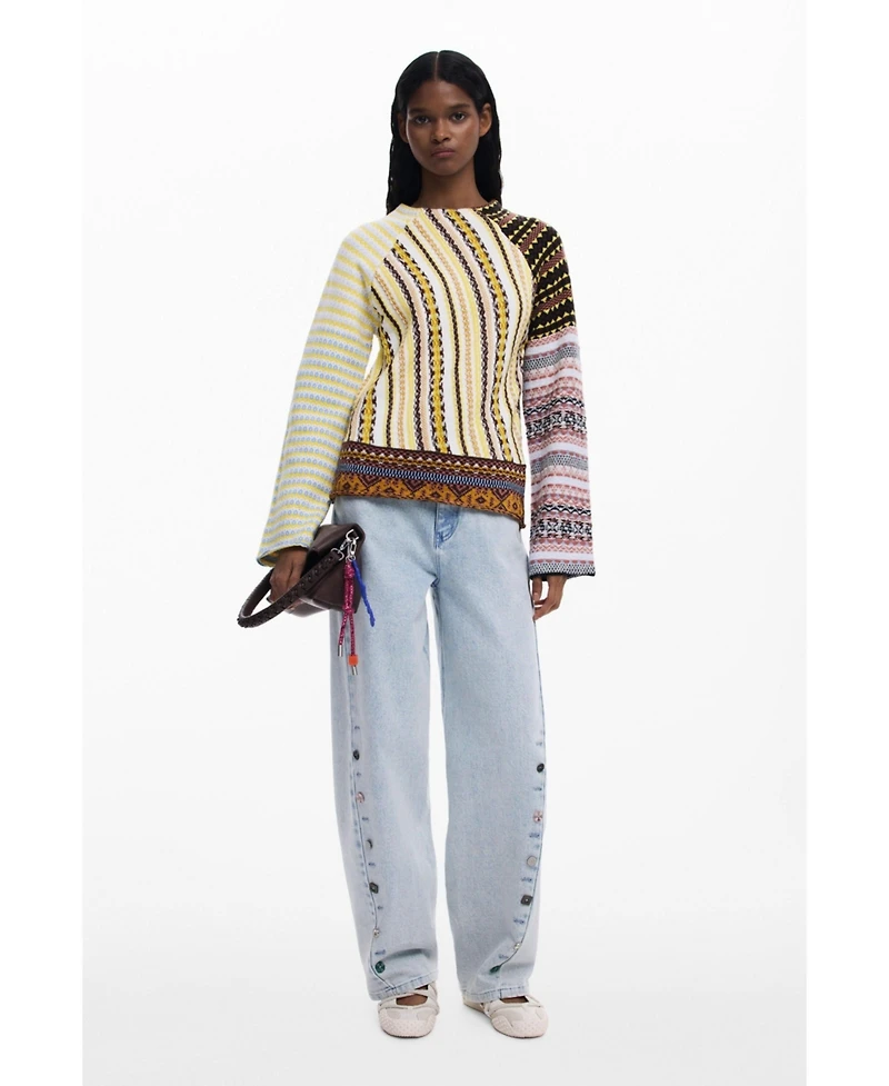 Desigual Women's Ethnic sweater