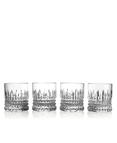 Waterford Connoisseur Lismore Diamond Straight Tumbler 6 oz, Set of 4