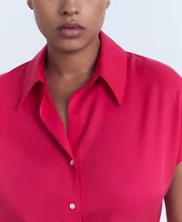 Mango Women's Lyocell Sleeveless Shirt