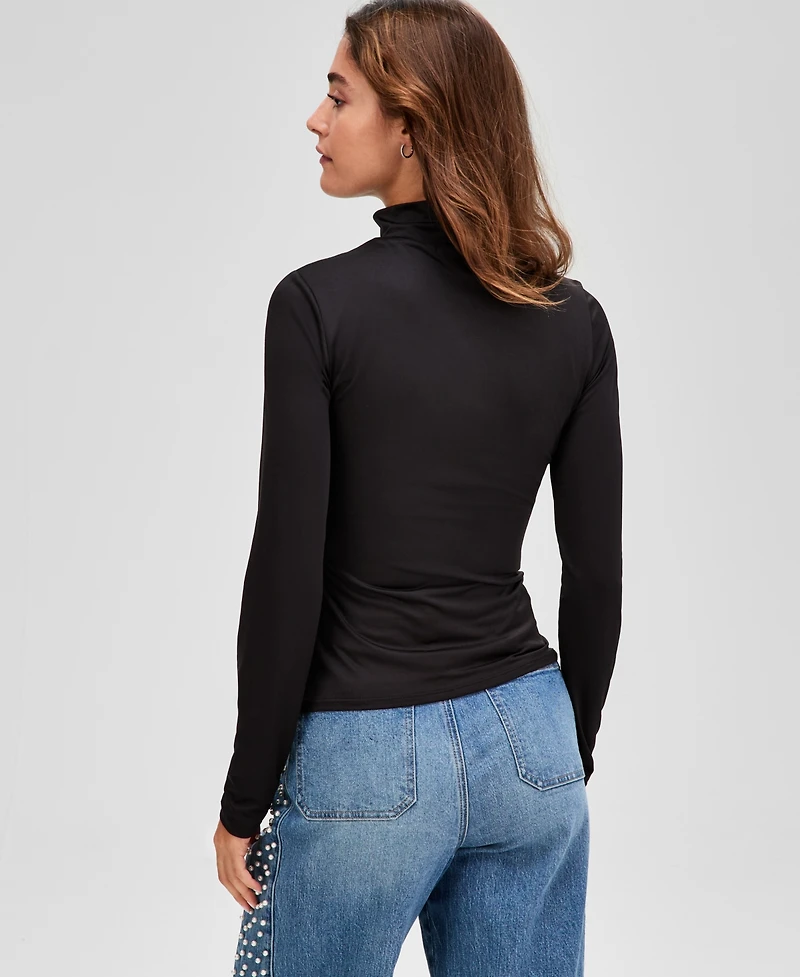 And Now This Women's Mock-Neck Jersey Long-Sleeve Top, Macy's Exclusive