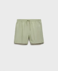 Mango Men's Seersucker Swimming Trunks