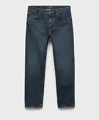 Mango Men's Moby Straight-Fit Dark-Wash Jeans