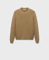 Mango Men's Cotton Knitted Sweater