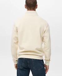 Mango Men's Regular-Fit Cotton Sweatshirt