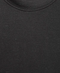 Mango Men's Textured Cotton T-Shirt