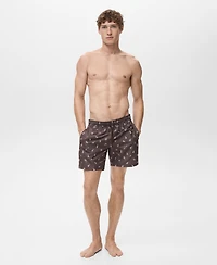 Mango Men's Sailboat Print Swimsuit
