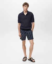 Mango Men's Seashell Print Swimsuit