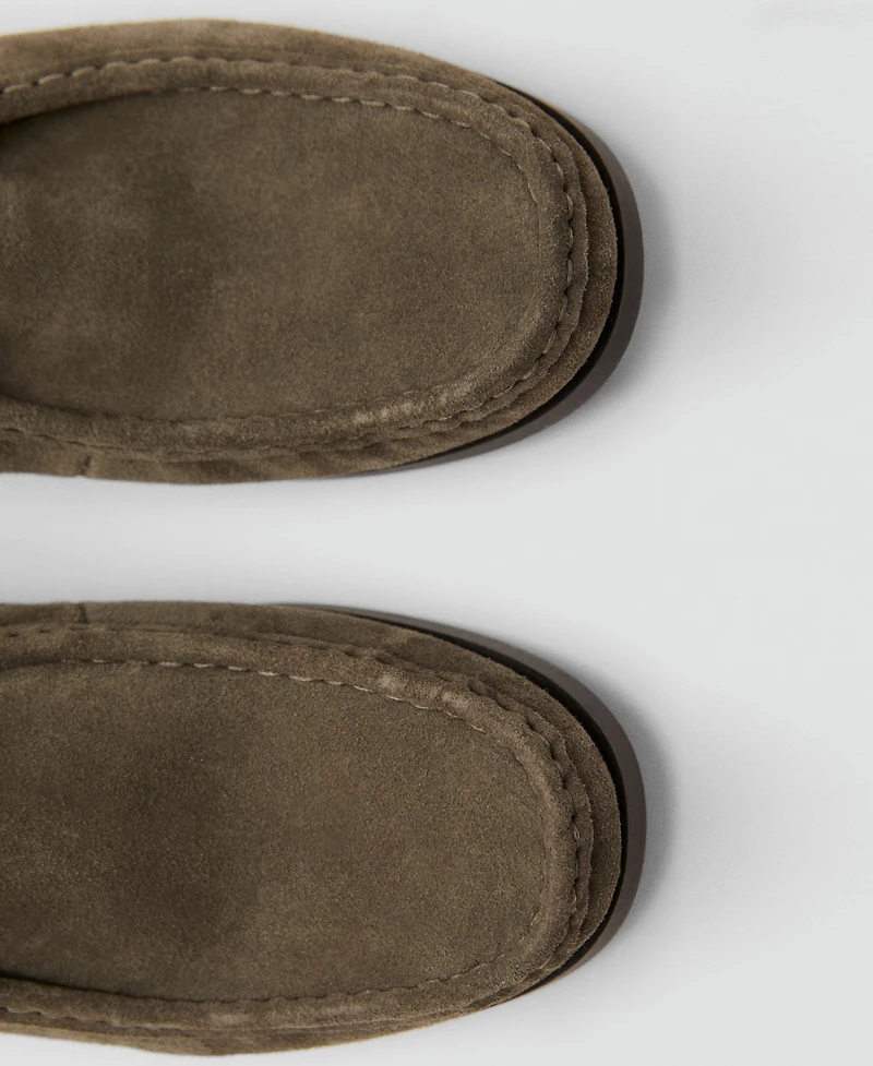Mango Men's Suede Nautical Shoes