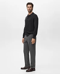 Mango Men's Merino Wool Cardigan