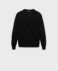 Mango Men's Merino Wool Cardigan
