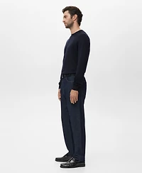 Mango Men's Wool Round-Neck Sweater