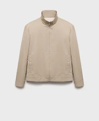 Mango Men's Zipper Cotton Jacket