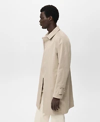Mango Men's Classic Water-Repellent Trench Coat
