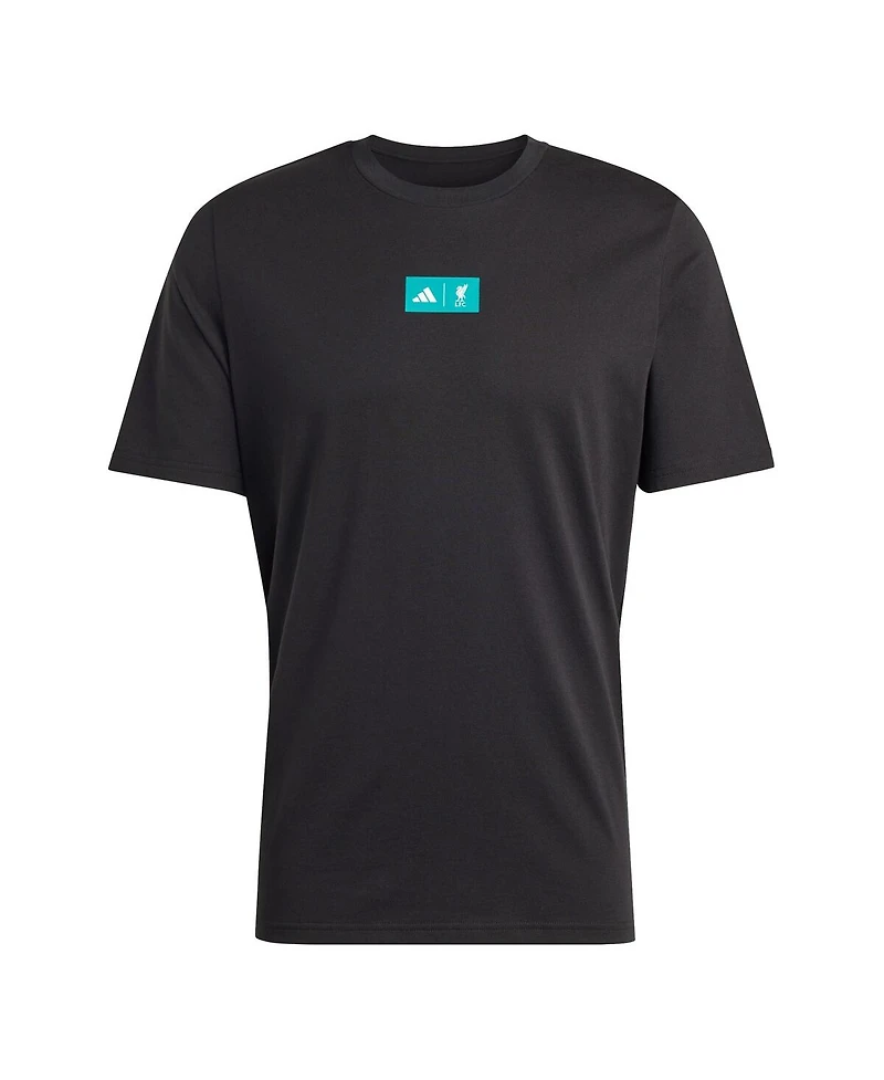 Adidas Men's Black Liverpool Jersey Hook T-Shirt