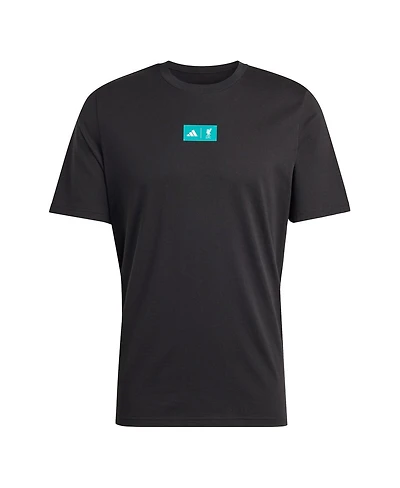 Adidas Men's Black Liverpool Jersey Hook T-Shirt