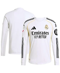 Adidas Men's White Real Madrid 2025/26 Home Authentic Long Sleeve Jersey