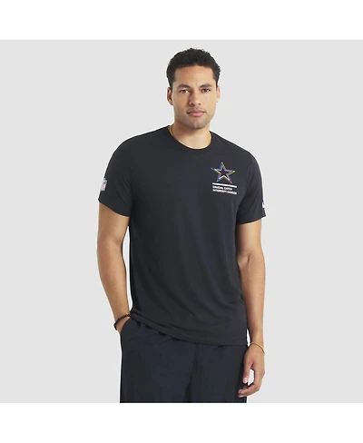 Nike Men's Black Dallas Cowboys 2025 Nfl Crucial Catch Tri-Blend Dri-fit T-Shirt