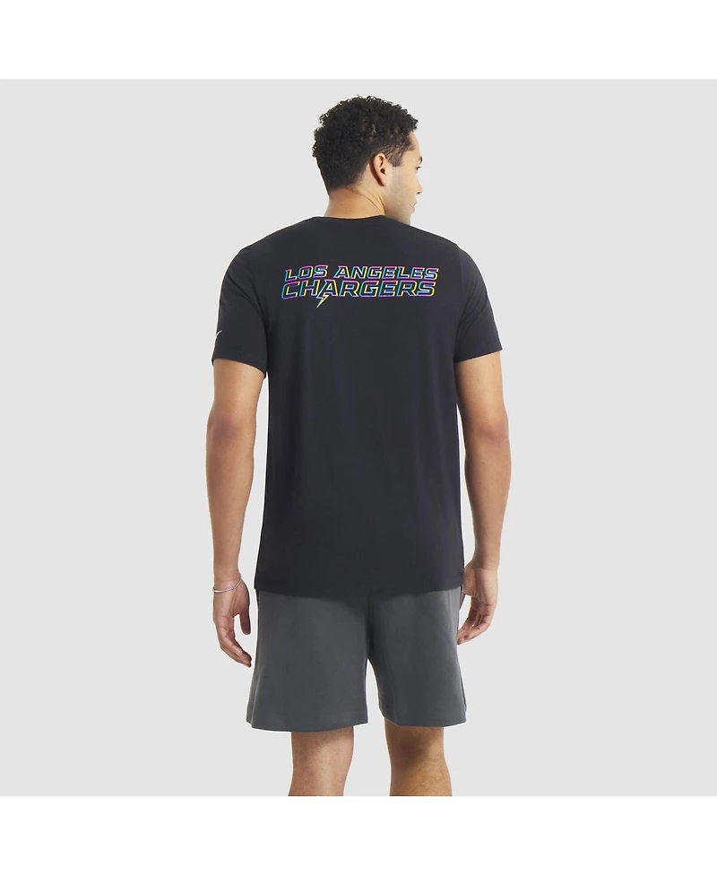 Nike Men's Black Los Angeles Chargers 2025 Nfl Crucial Catch Tri-Blend Dri-fit T-Shirt