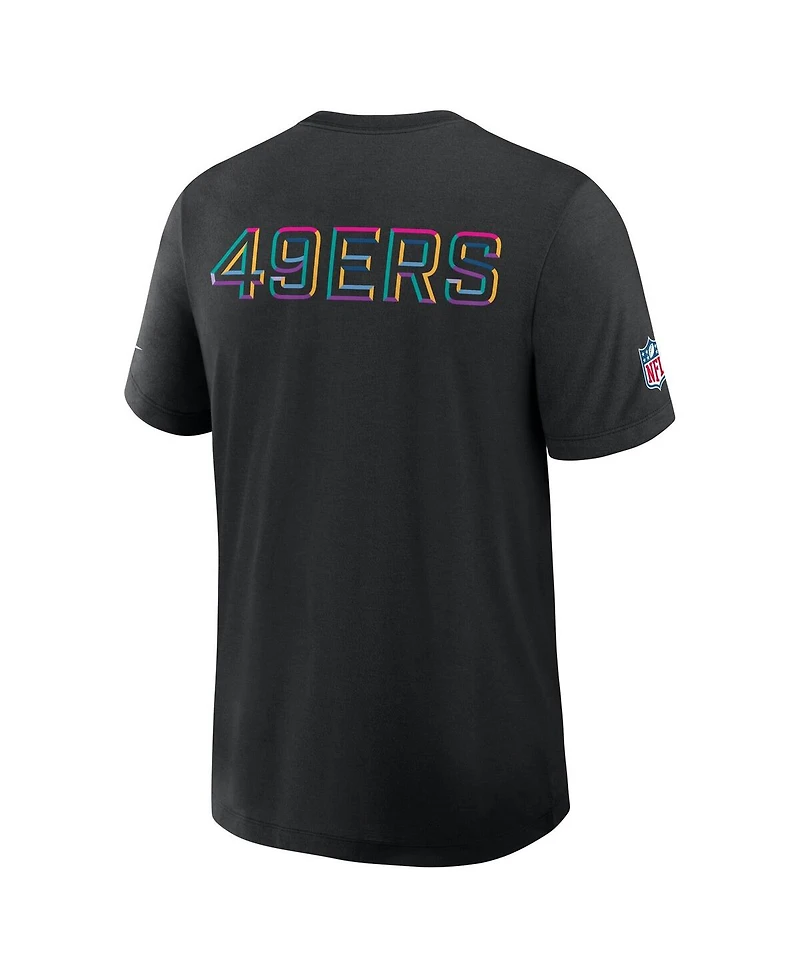 Nike Men's Black San Francisco 49ers 2025 Nfl Crucial Catch Tri-Blend Dri-fit T-Shirt