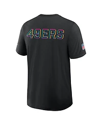 Nike Men's Black San Francisco 49ers 2025 Nfl Crucial Catch Tri-Blend Dri-fit T-Shirt