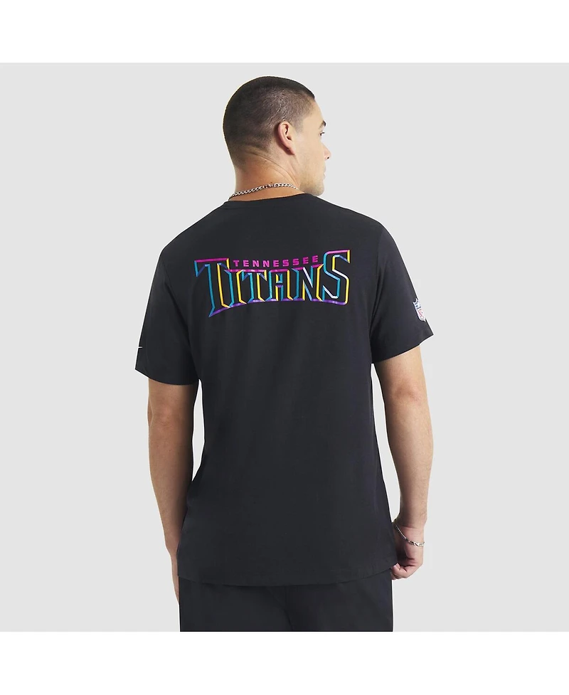 Nike Men's Black Tennessee Titans 2025 Nfl Crucial Catch Tri-Blend Dri-fit T-Shirt