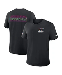 Nike Men's Black Washington Commanders 2025 Nfl Crucial Catch Tri-Blend Dri-fit T-Shirt