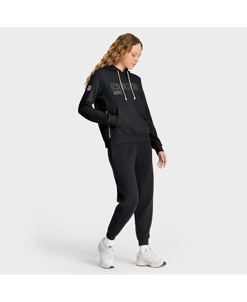 Nike Women's Black Indianapolis Colts 2025 Nfl Crucial Catch Sideline Standard Issue Dri-fit Hoodie