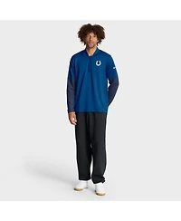 Nike Men's Royal Indianapolis Colts Sideline Dri-fit Half-Zip Pullover Sweatshirt