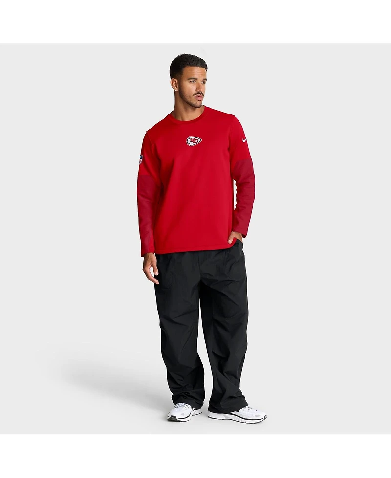 Nike Men's Red Kansas City Chiefs Sideline Scripted to Win Performance Long Sleeve T-Shirt