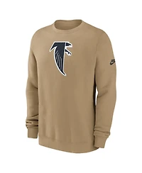 Nike Men's Tan Atlanta Falcons Swing Pass Rewind Club Pullover Sweatshirt