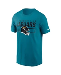 Nike Men's Teal Jacksonville Jaguars Primetime Helmet Essential T-Shirt