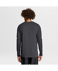 Nike Men's Anthracite Detroit Lions Primetime Legend Icon Performance Long Sleeve T-Shirt