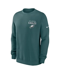 Nike Men's Midnight Green Philadelphia Eagles Primetime Club Fleece Pullover Sweatshirt