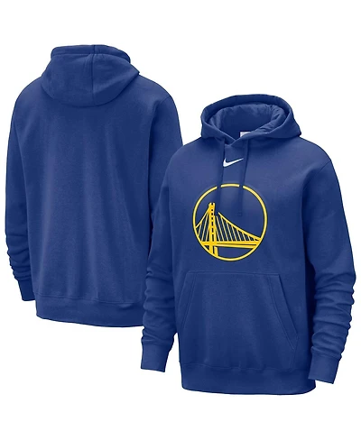 Nike Men's Royal Golden State Warriors Essential Logo Club Pullover Hoodie