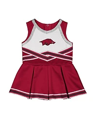 Colosseum Girls Baby Boys and Cardinal Arkansas Razorbacks Lollipop Park Cheer Dress