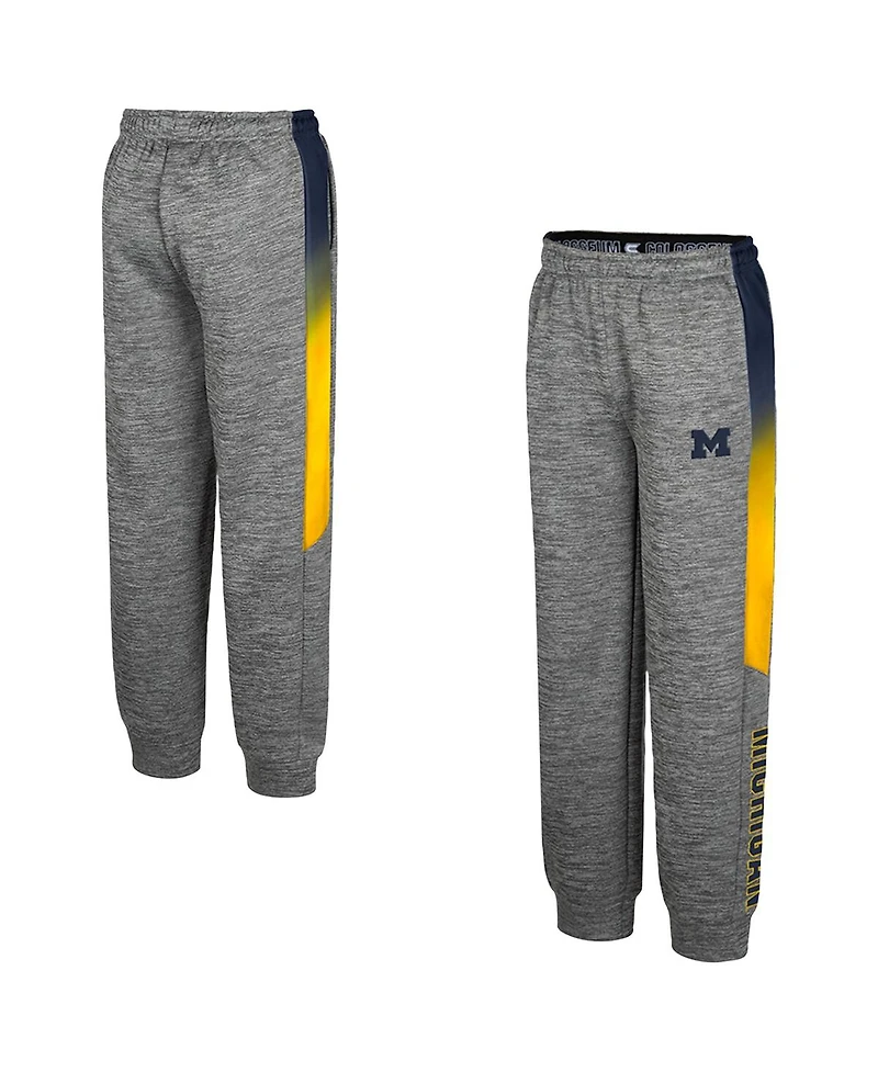 Colosseum Big Boys and Girls Gray Michigan Wolverines The Gang Pants